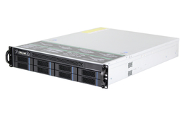 Серверная платформа HN-ZX400 на базе материнской платы с LGA 3647 на 8 HDD 3,5” дисков спереди и 2 SSD 2,5” на задней панели