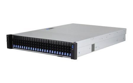 Серверная платформа HN-ZX400 на базе материнской платы с LGA 3647 на 25 SSD или HDD 2,5” дисков спереди и 2 SSD 2,5” на задней панели