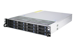 Серверная платформа HN-ZX400 на базе материнской платы с LGA 4189 на 12 HDD 3,5” дисков спереди и 2 SSD 2,5” на задней панели