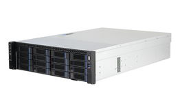 Серверная платформа HN-ZX400 на базе материнской платы с LGA 3647 на 16 HDD 3,5” дисков спереди и 2 SSD 2,5” на задней панели